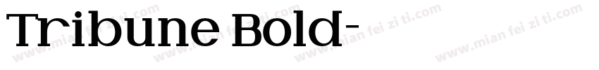Tribune Bold字体转换